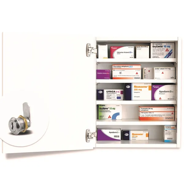 Vegghengt Medisin-/Narkotikaskap M50-30