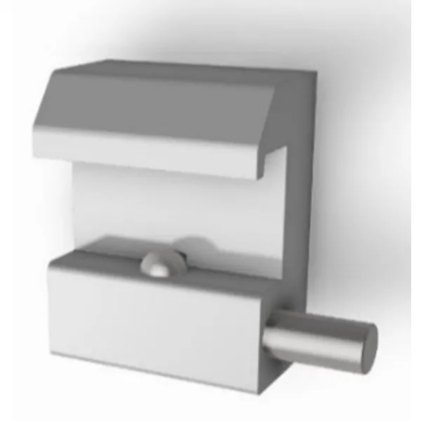 Euroskinne feste med 1 kulelås/ Min. best 5 stk.