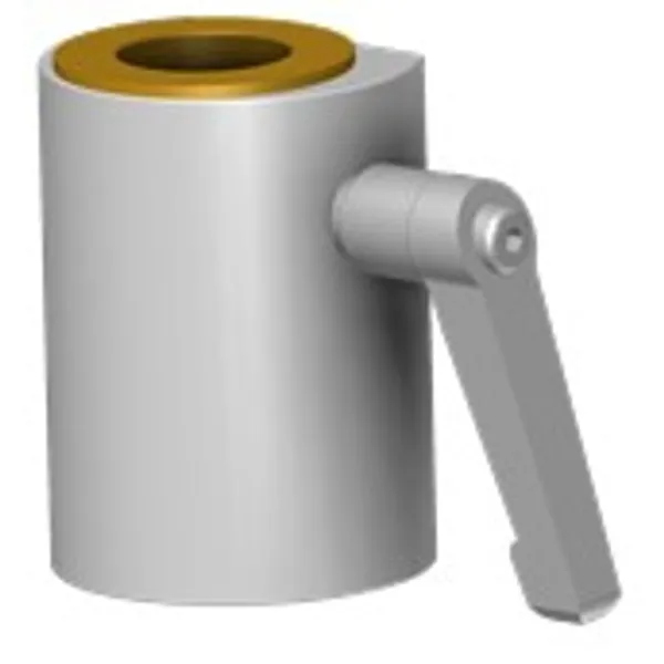 Opphengsfeste til Multiklo og skinnefeste, ett Ø25 mm. hull. Min