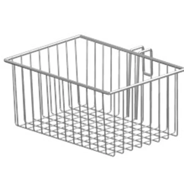 Trådkurv 7 liter, konisk form med krok til T-spor Min. Best 5 st