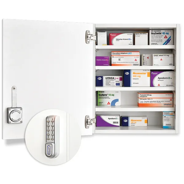 Vegghengt Medisin-/Narkotikaskap M50-20E