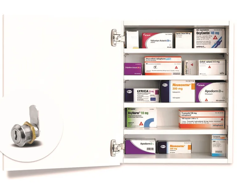 Vegghengt Medisin-/Narkotikaskap M50-20